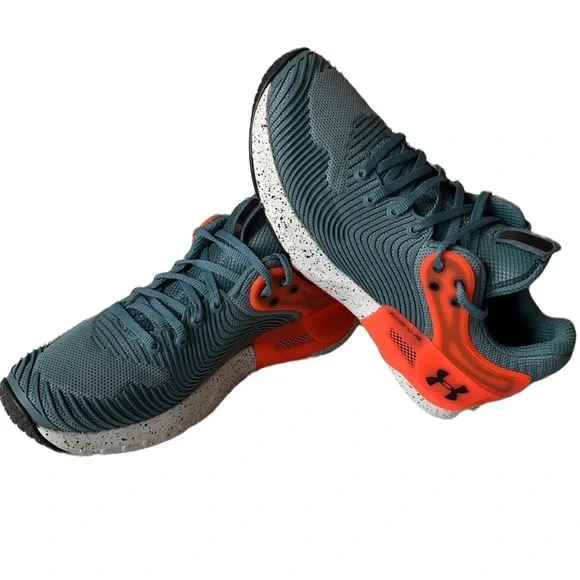 Under Armour | Shoes | Mens Ua Teal Fluorescent Orange Hovr  display picture 2